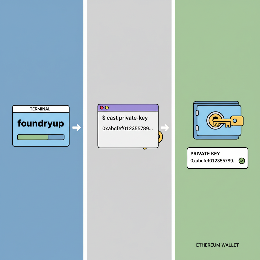 code snippet generating Ethereum private key with Foundry