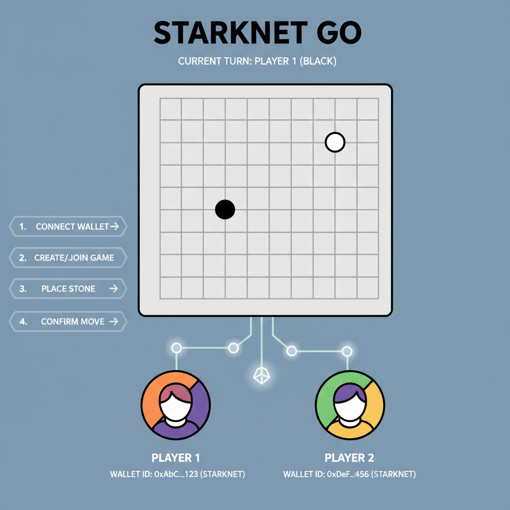 go board game on chain starknet two players digital