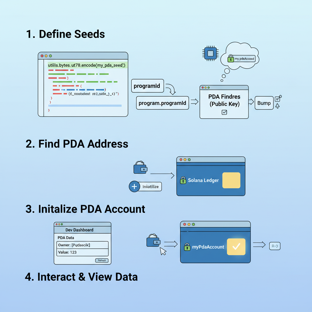 TypeScript code interacting with Solana PDA, dev dashboard