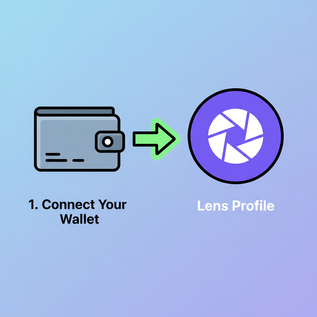 user wallet connecting to lens profile decentralized login