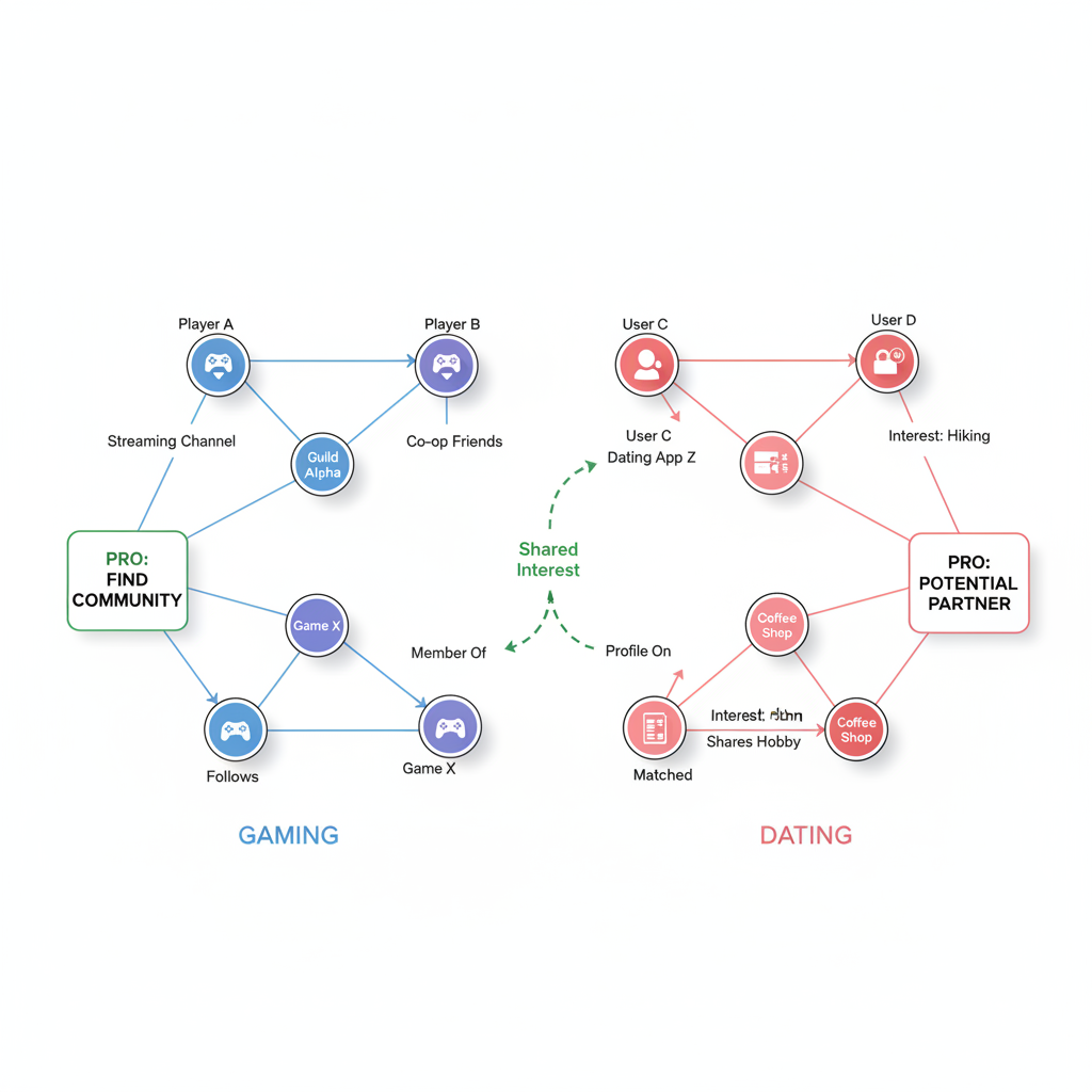 social graph visualization nodes edges gaming dating pros