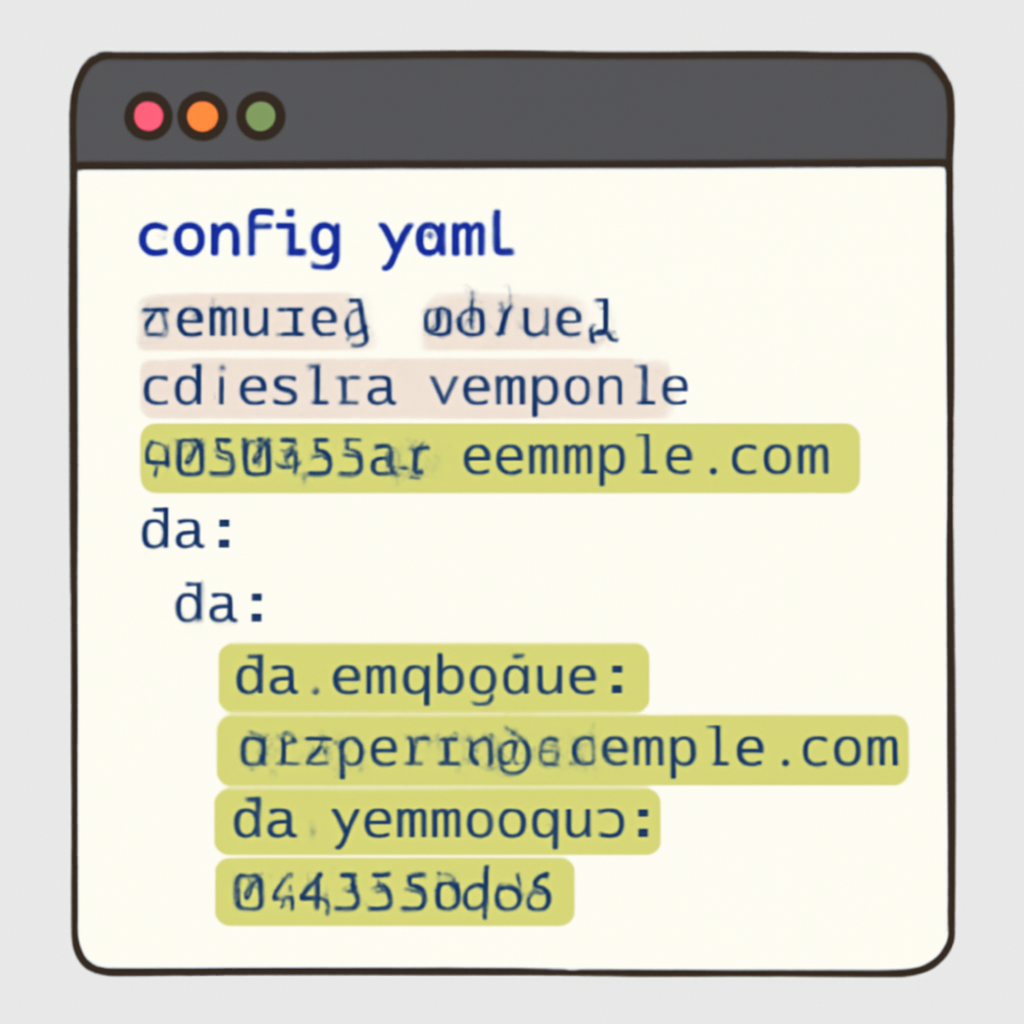 A configuration file open on a screen, with highlighted lines showing Celestia endpoints and DA settings