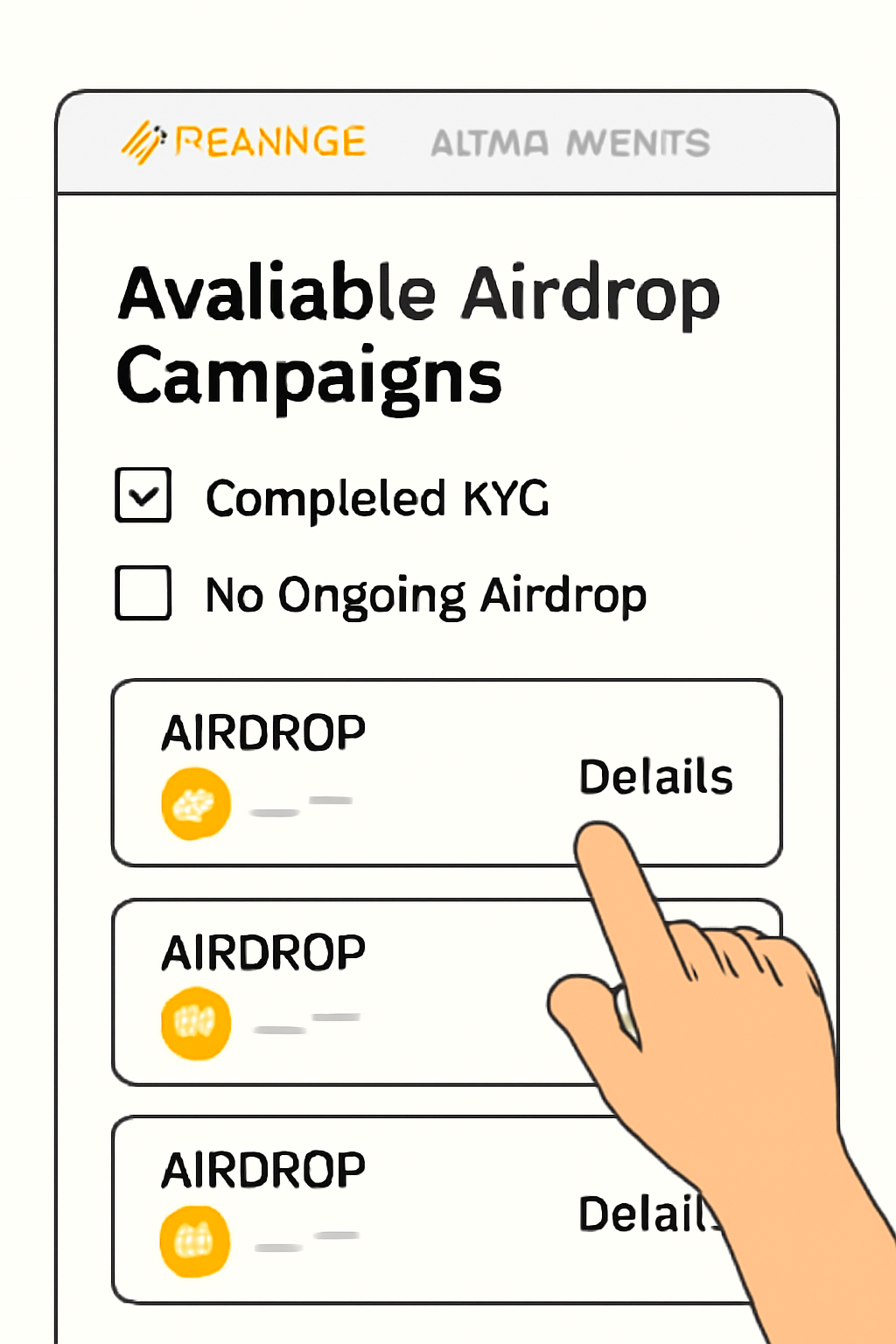 Binance Alpha Events page listing available airdrop campaigns, highlighting eligibility criteria and a specific airdrop.