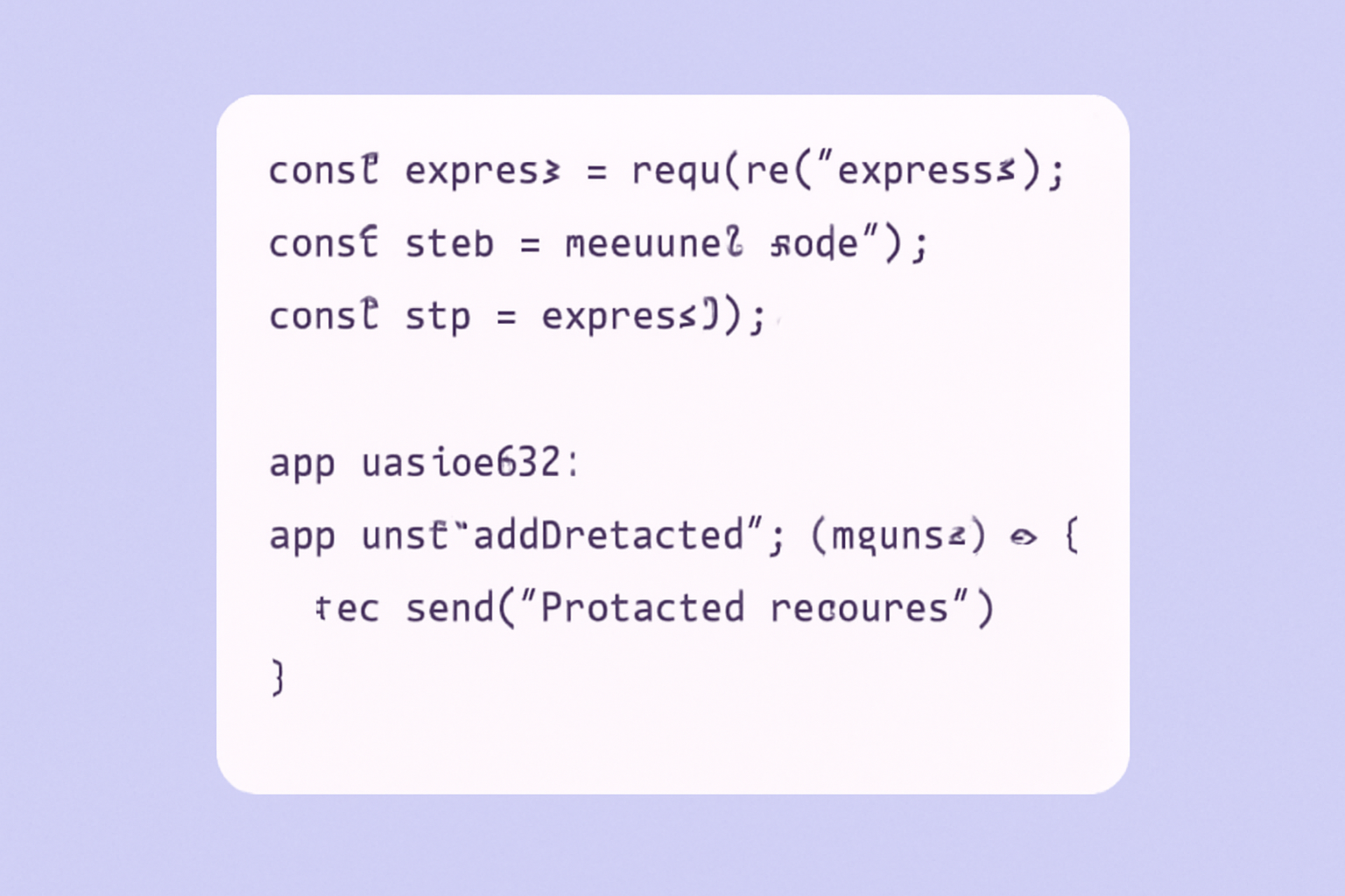 Express.js server code with a route using 'x402' middleware and a protected endpoint