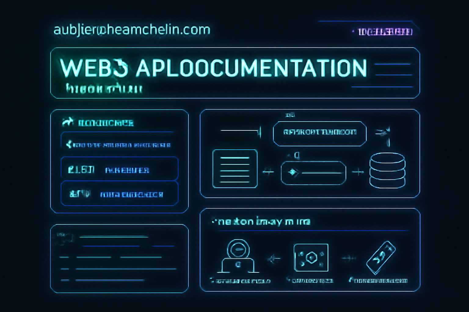 futuristic web3 API documentation page on subscribeonchain.com dashboard, glowing neon interfaces, technical diagrams of subscription endpoints