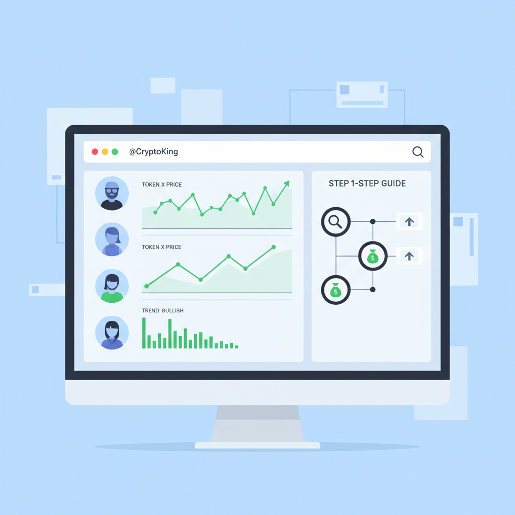 crypto token speculation interface twitter user graphs price charts rising trends