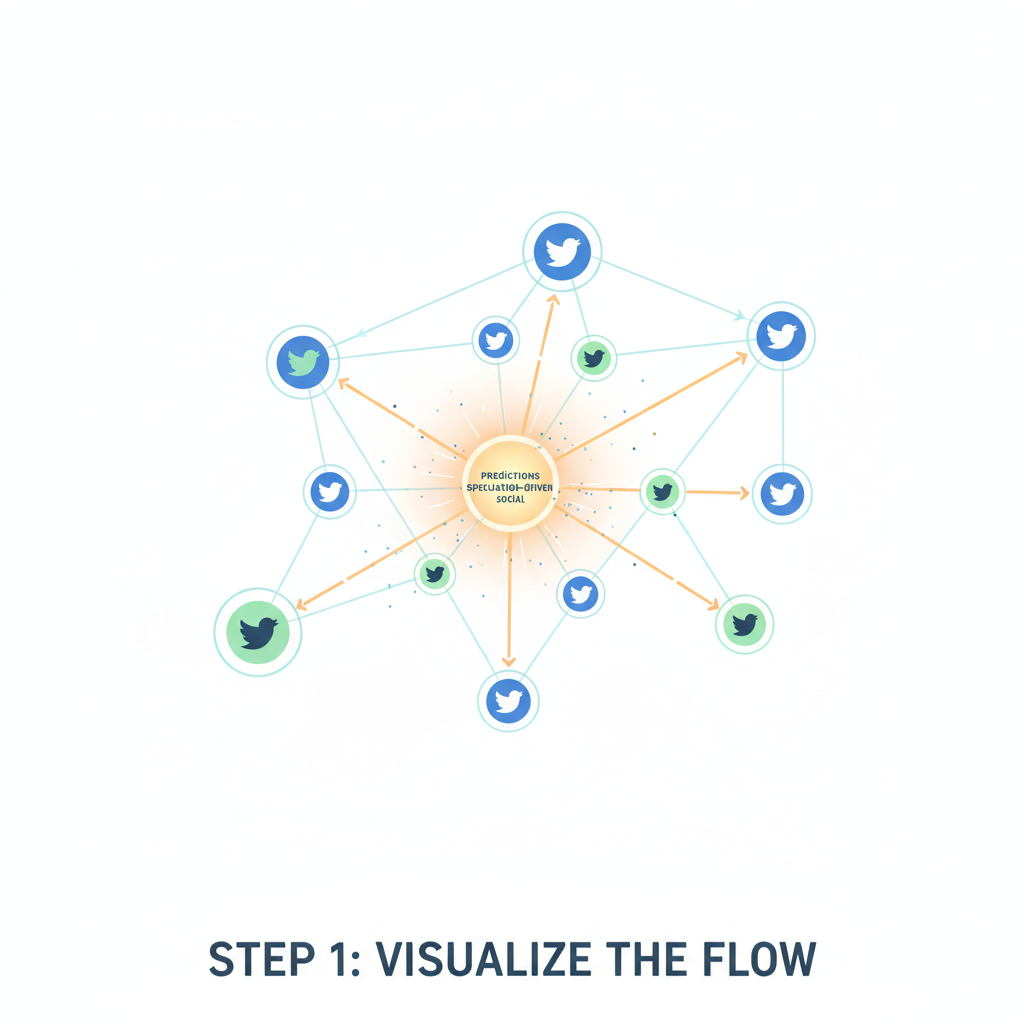 dynamic twitter social graph visualization nodes edges glowing predictions speculationdrivensocial