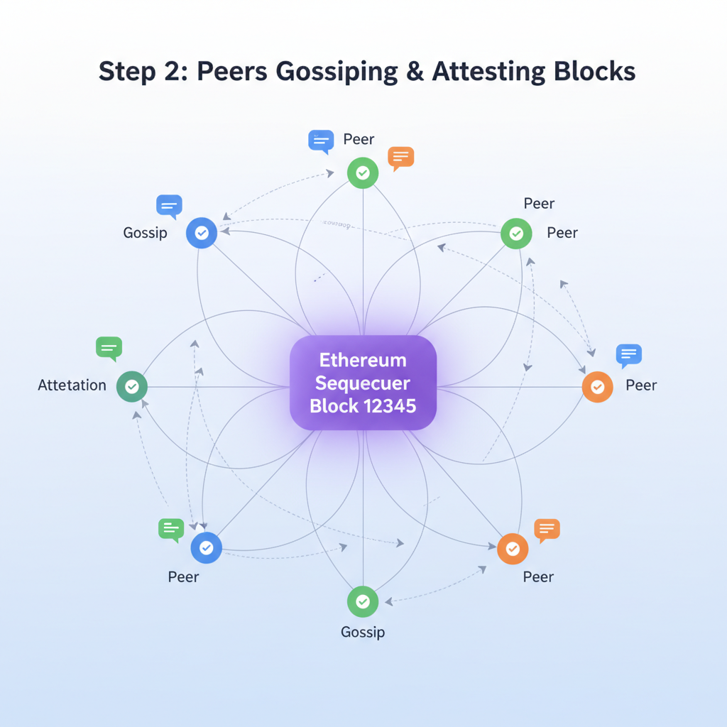 network graph peers gossip attesting Ethereum sequencer blocks