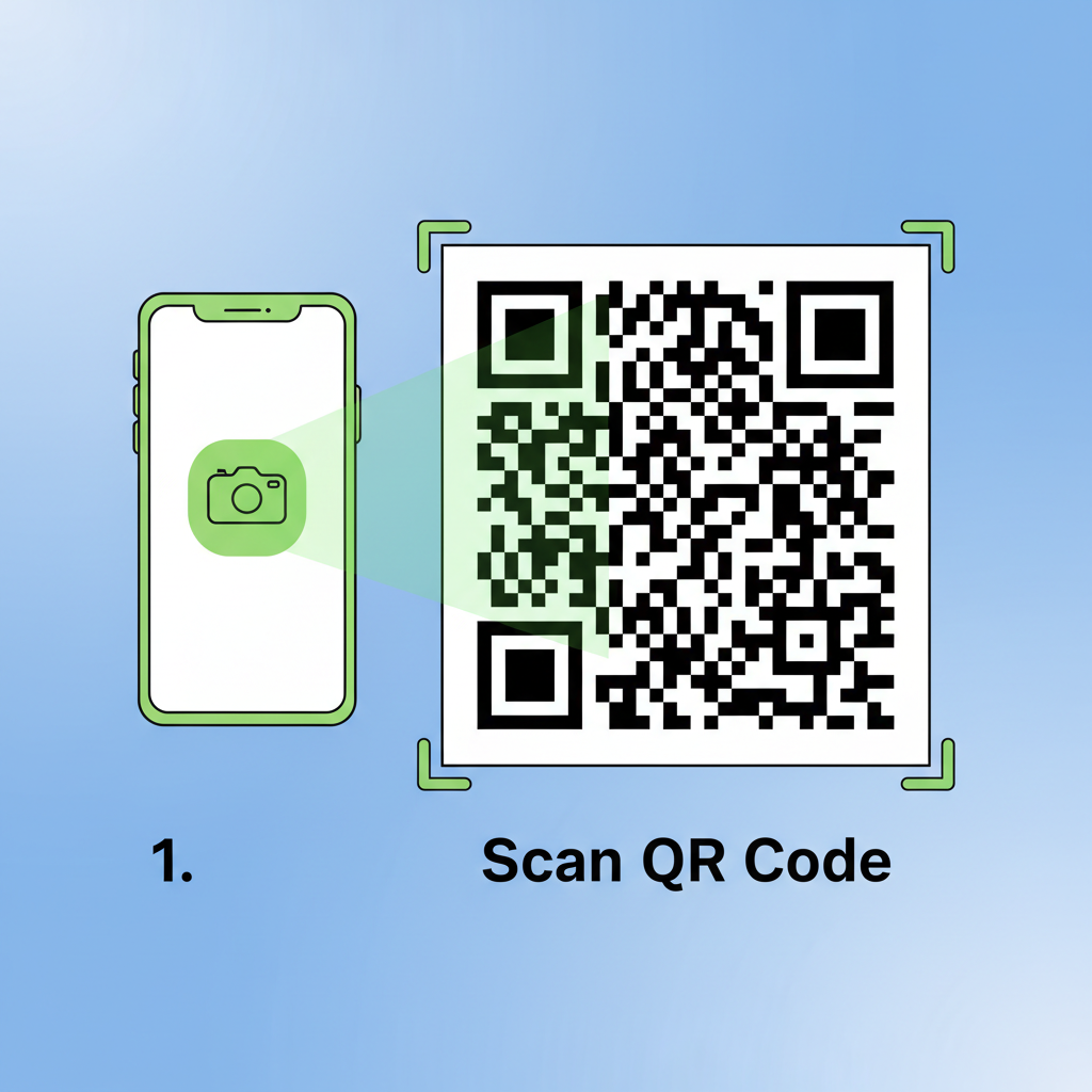 test transaction flow: QR code scan, payment success screen, order confirmation, green checkmarks