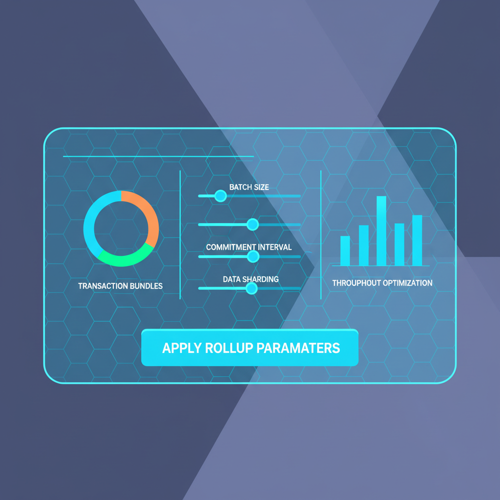 configuring rollup parameters on futuristic console, charts and sliders