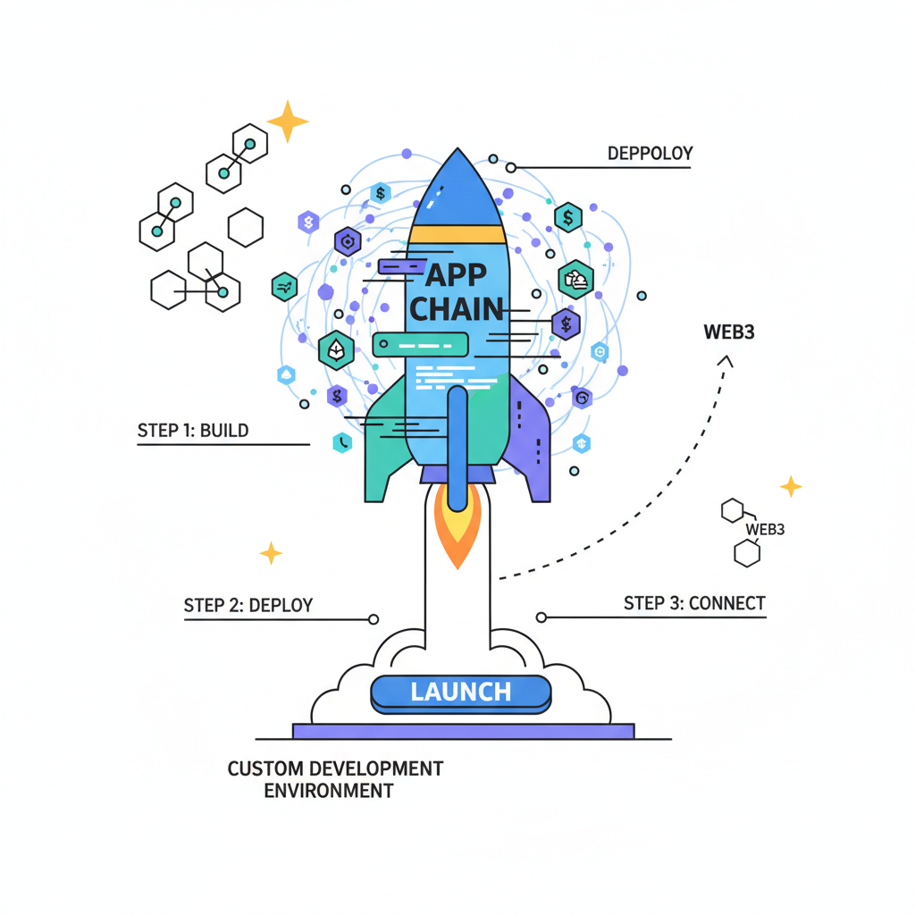 launching custom app-chain rocket into blockchain space