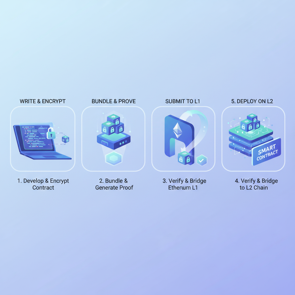 deploying encrypted smart contract to ethereum base l2 chain futuristic