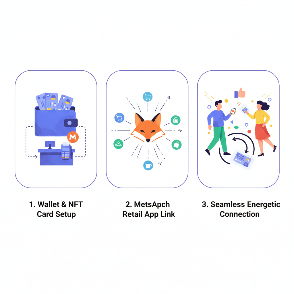 wallets integrating with NFT loyalty cards, MetaMask exploding into retail app, users connecting energetically