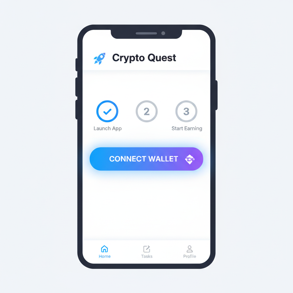 Telegram Mini App UI with TON wallet connect button active
