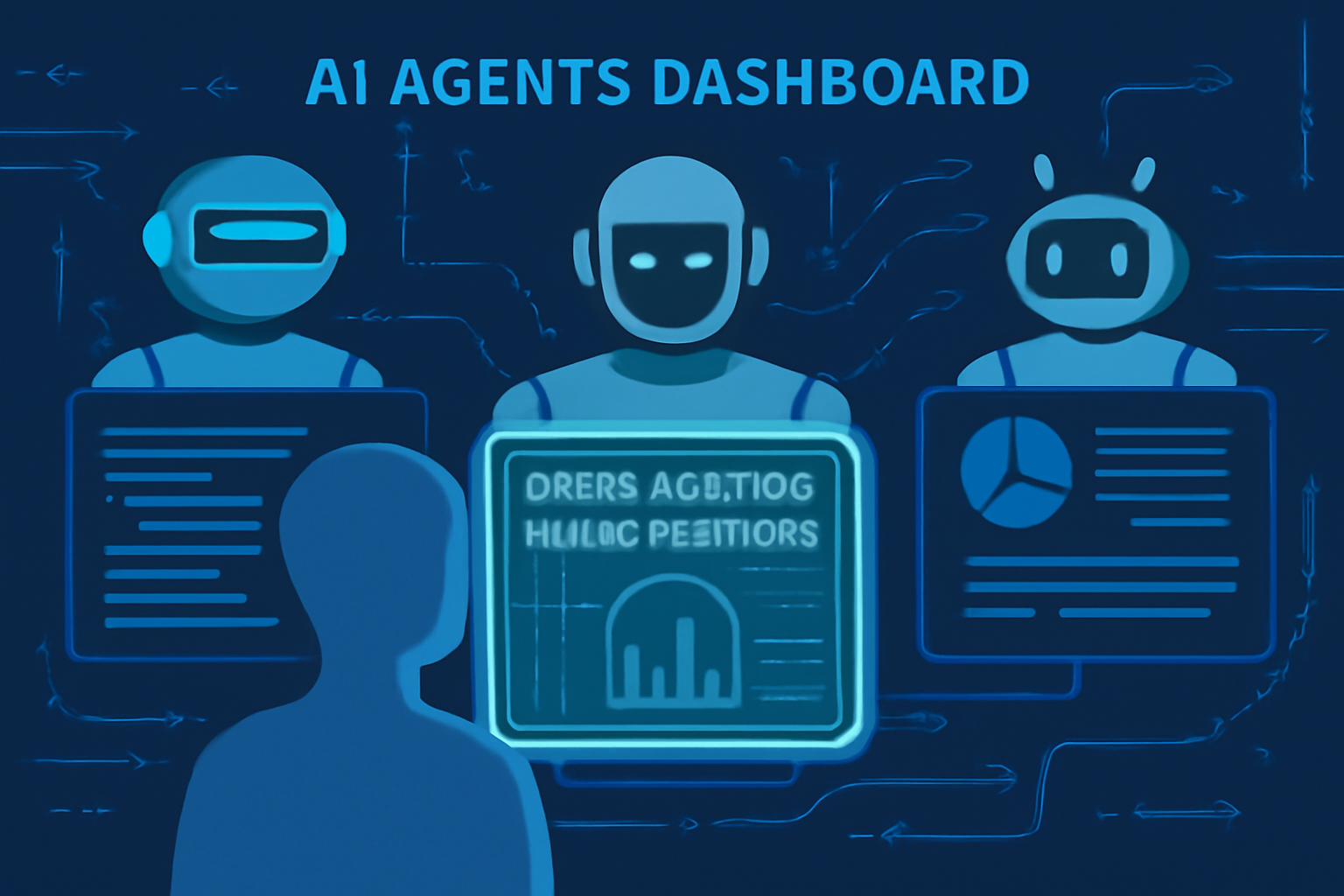 AI agents dashboard with delta-neutral yield farming vaults highlighted, holographic interfaces, sci-fi data flows
