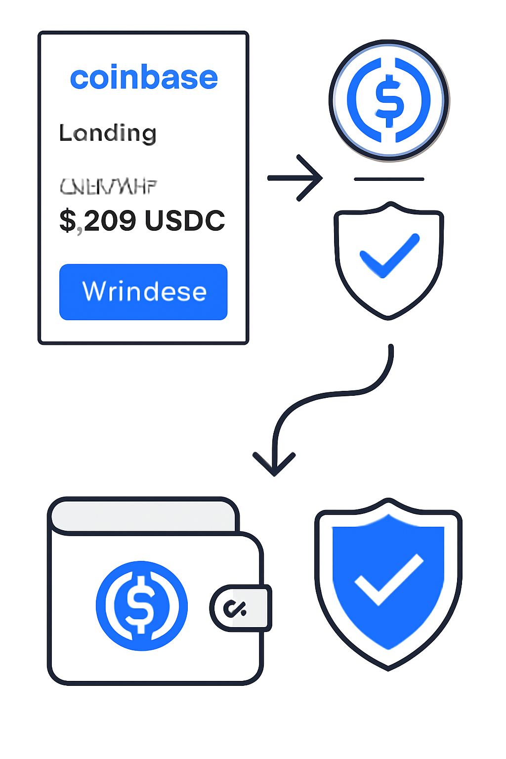 Withdrawal button in Coinbase USDC lending app, liquidity indicator, smooth flow to wallet, secure confirmation