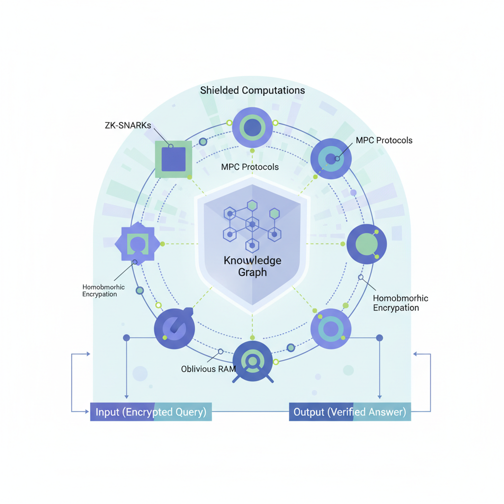 zero-knowledge proof circuits around GraphRAG graph, shielded computations, futuristic privacy