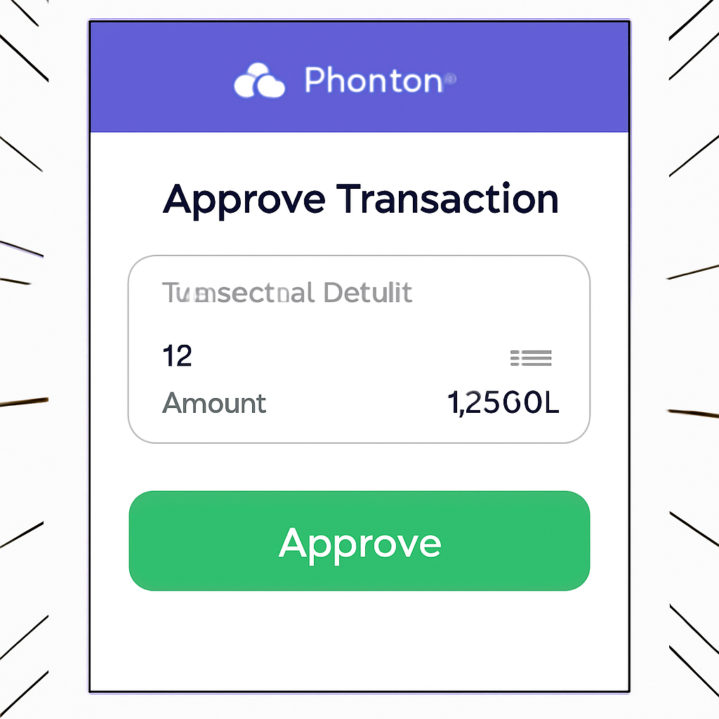 wallet approval screen Phantom, green approve button, transaction details, speed lines