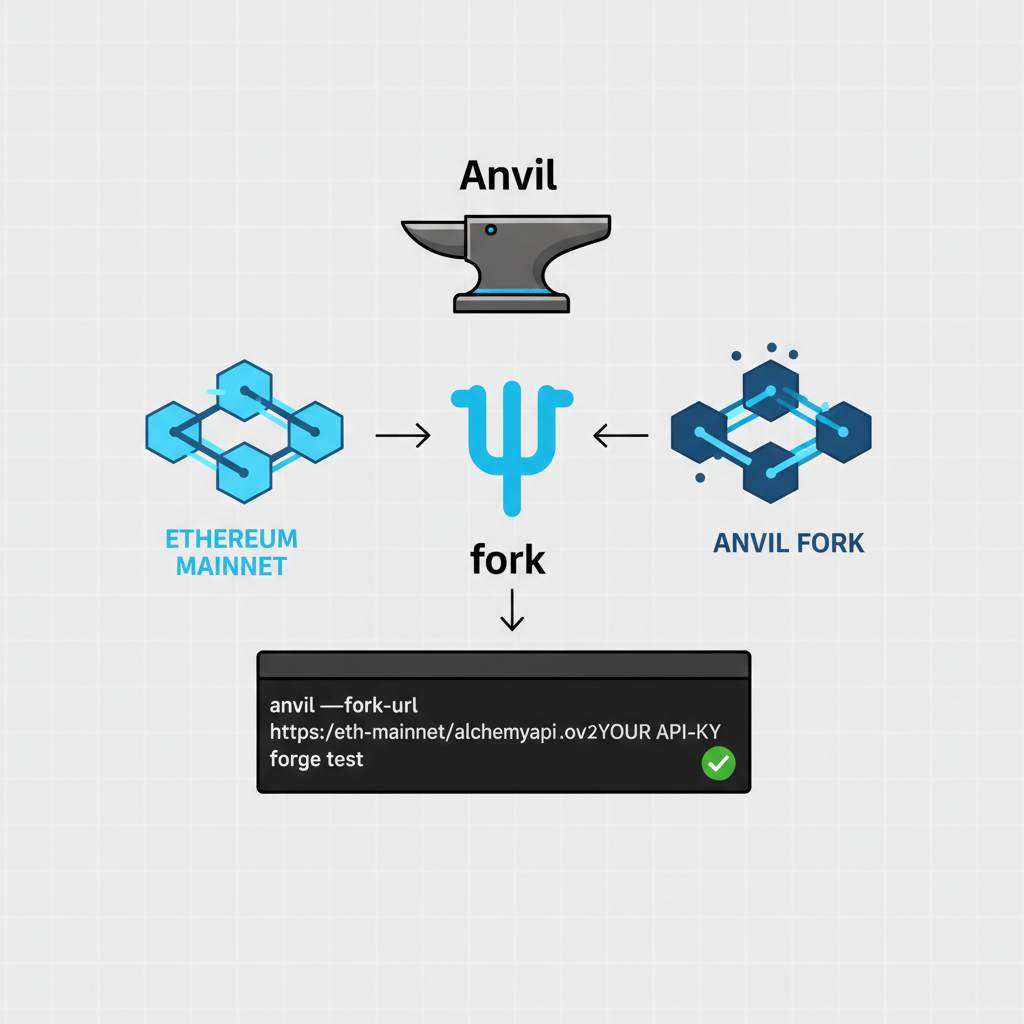 anvil ethereum fork terminal blockchain testing