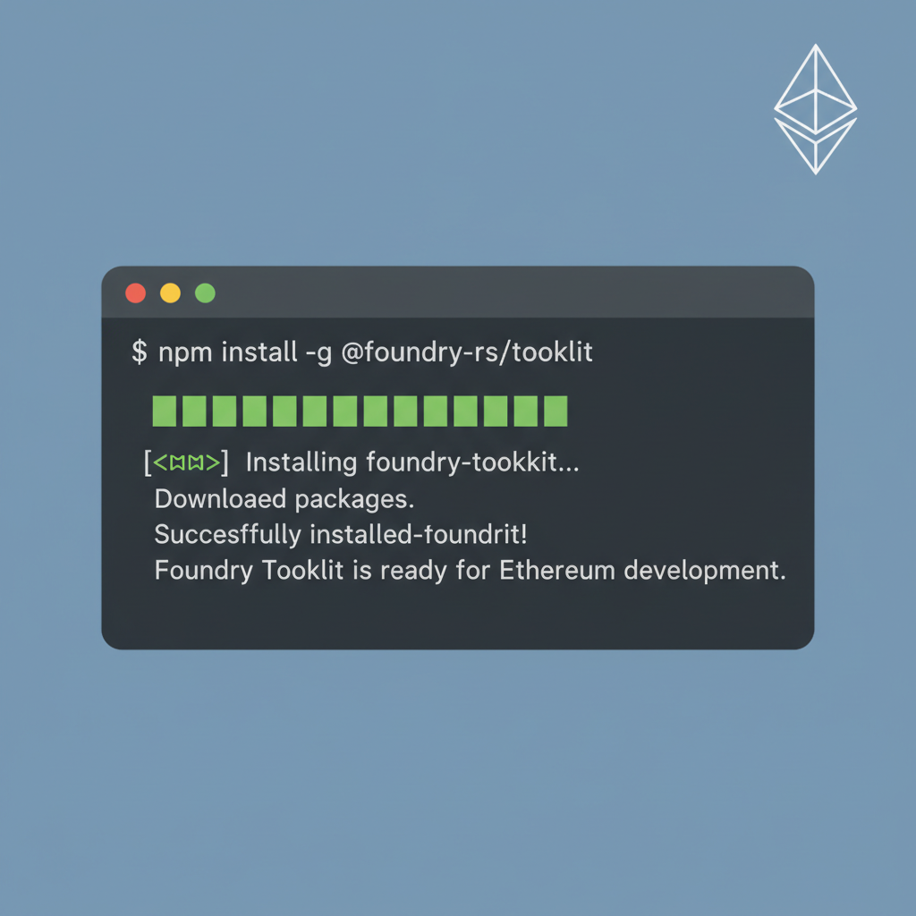 terminal installing foundry toolkit ethereum dev