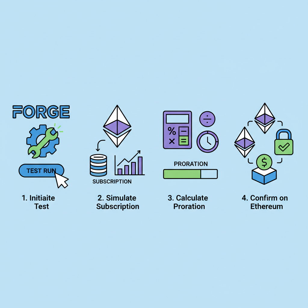 forge test running proration subscription ethereum