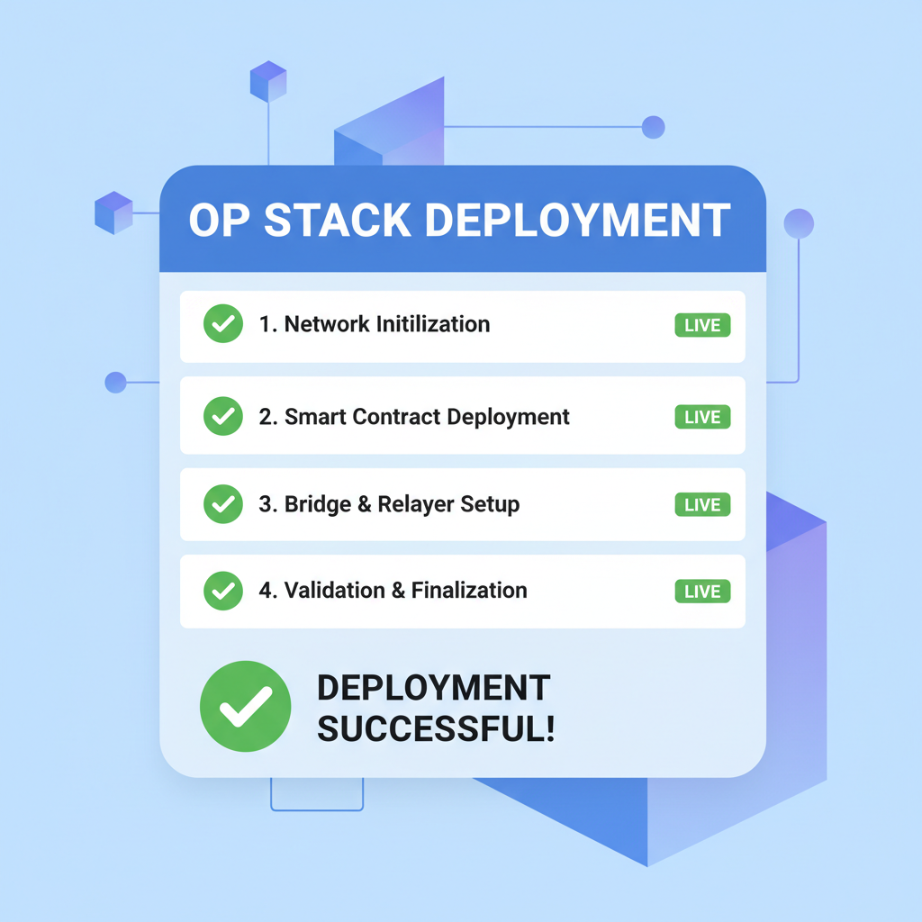 checkmark validation dashboard successful OP Stack deployment live