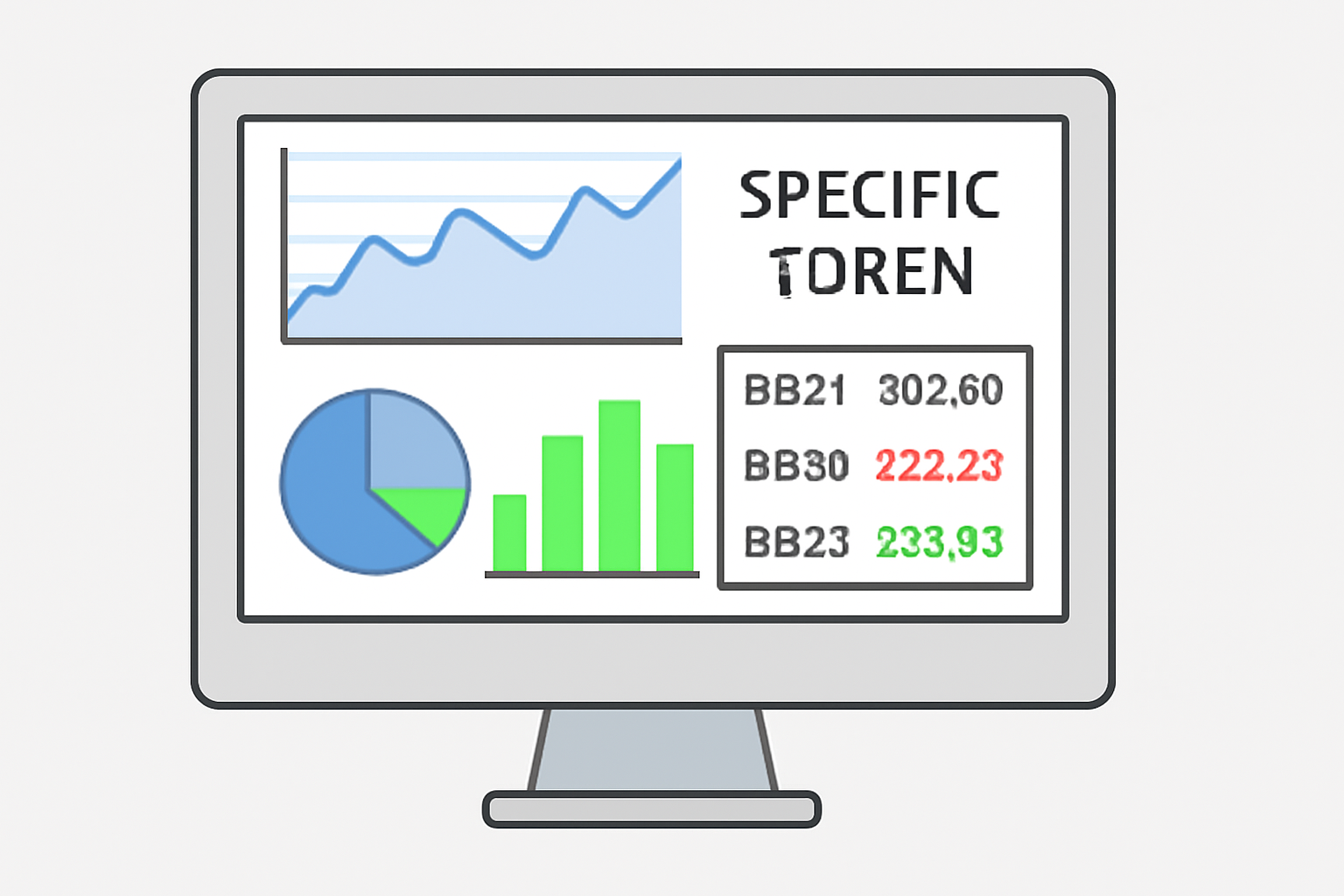 A screen showing charts, graphs, and price comparisons between multiple DEXs for a specific token