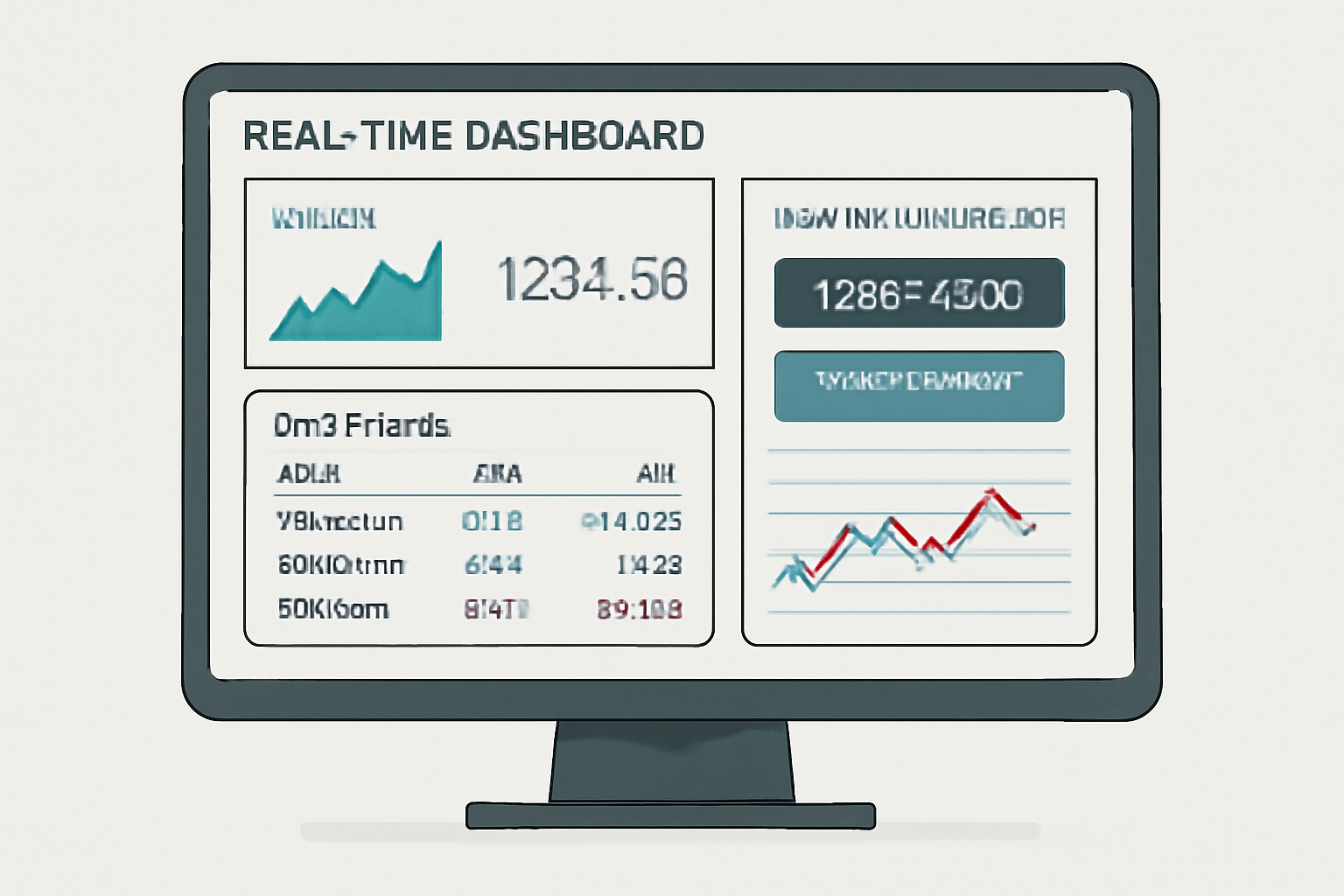 A real-time dashboard with live price feeds, position summaries, and risk management tools like stop-loss and take-profit buttons