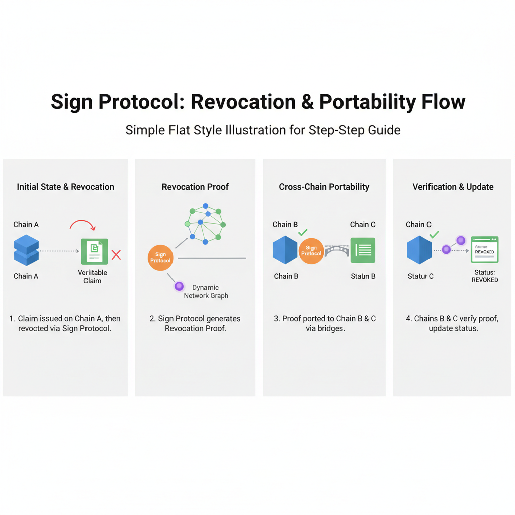 testing blockchain revocation and multi-chain portability with Sign Protocol bridges, dynamic network graph