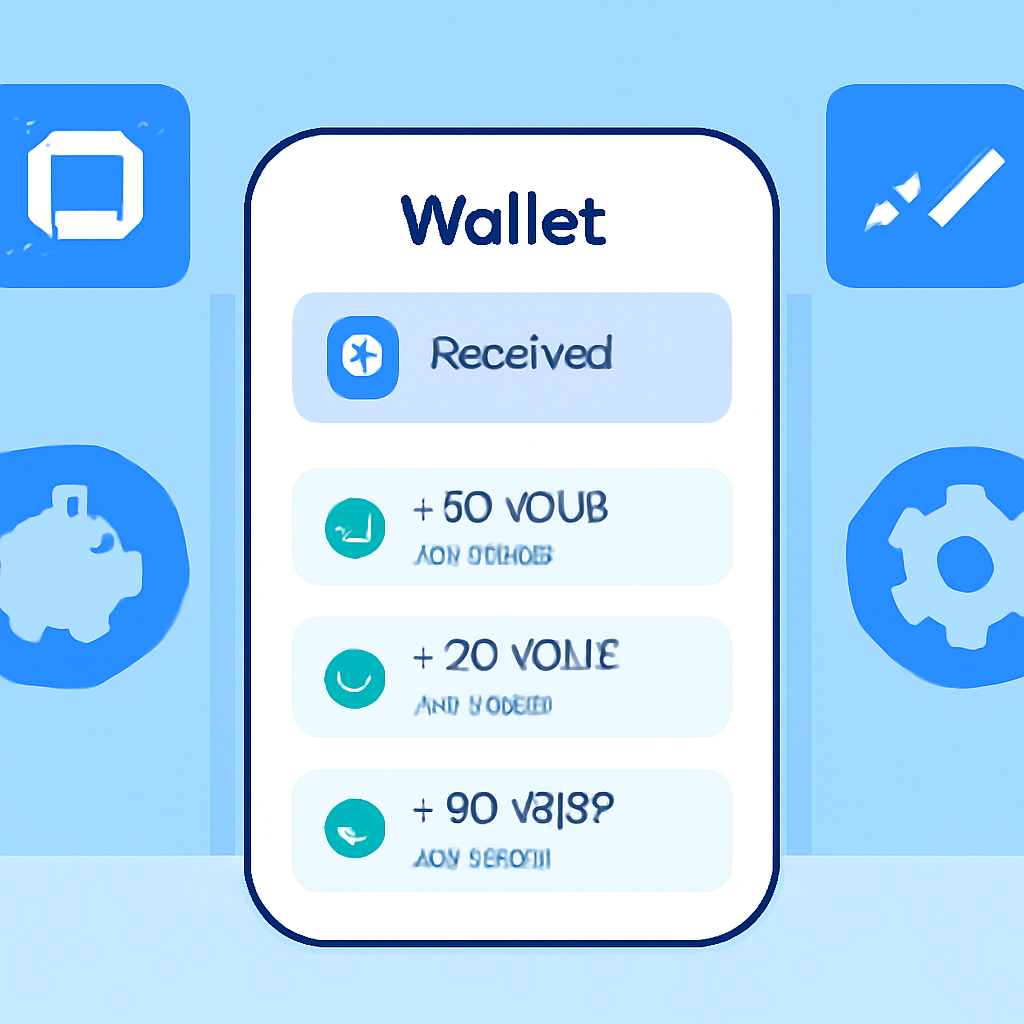 A wallet dashboard showing successful receipt of VEUR, VCHF, and VGBP on Base, with DeFi app icons in the background.