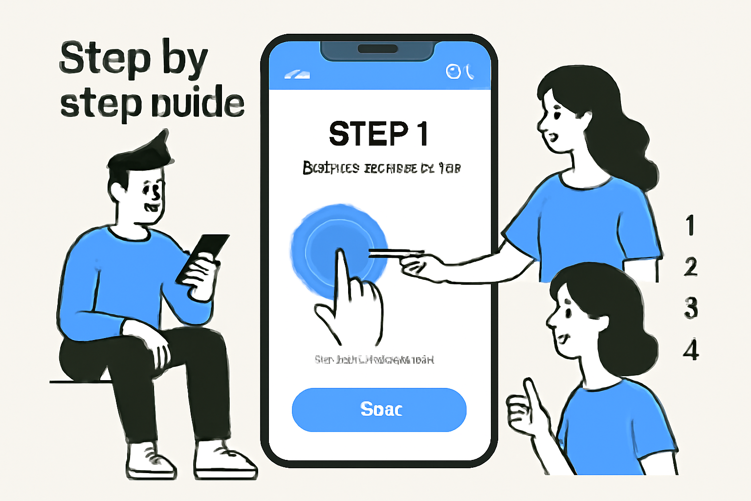 A sleek, modern app interface with easy navigation and interactive elements, users happily engaging