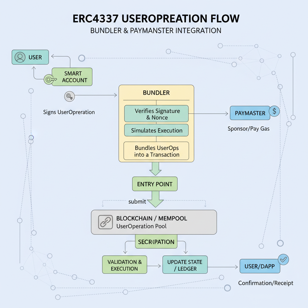 bundler integration erc4337 paymaster useroperation flow diagram network nodes
