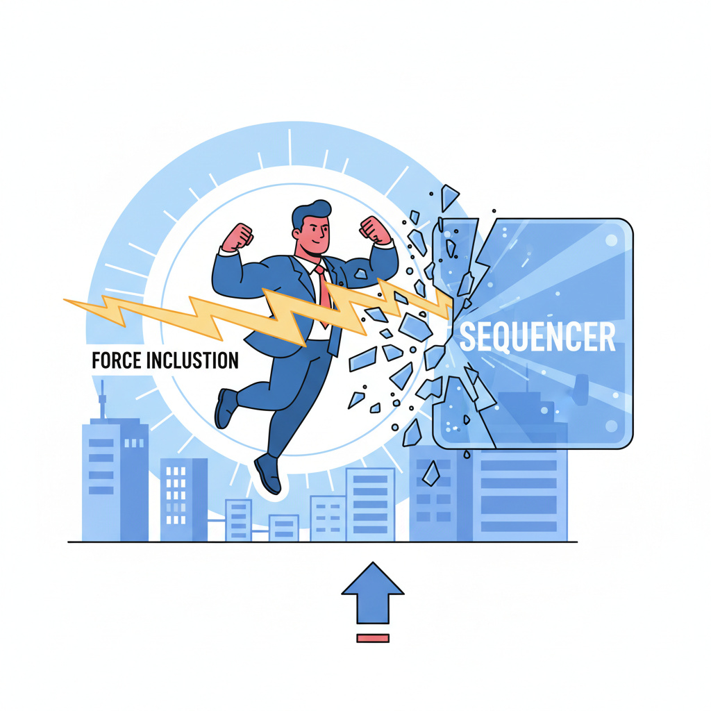 heroic trader smashing through sequencer barrier with force inclusion lightning bolt, dramatic action scene