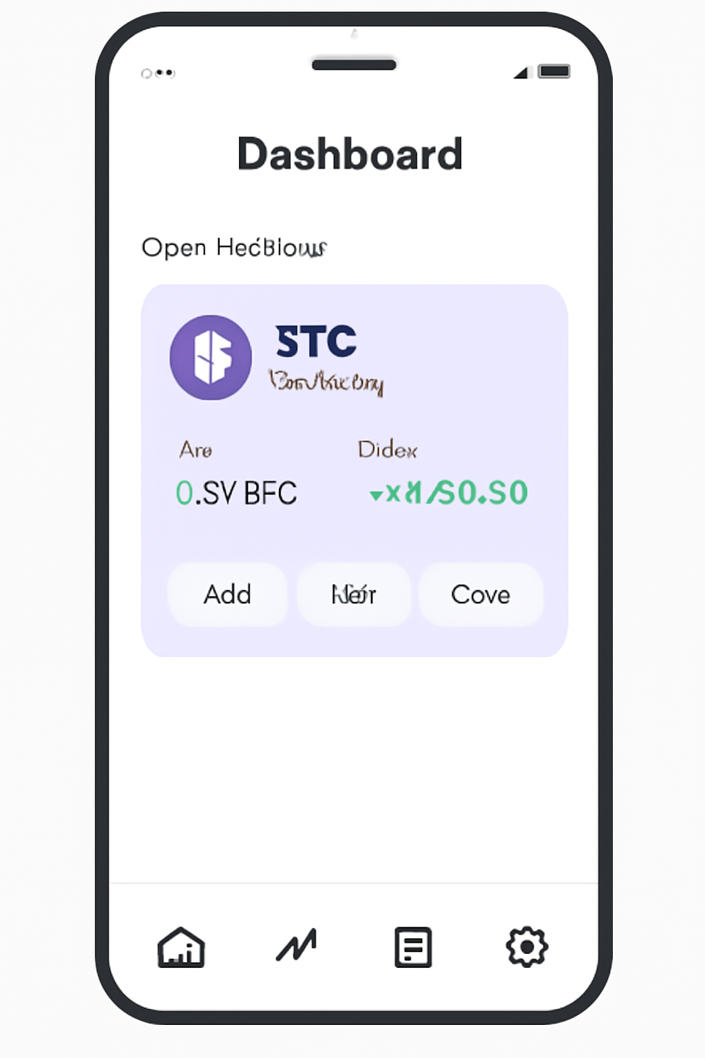 A mobile dashboard showing open perpetual positions, P&L, and management options, user-friendly design