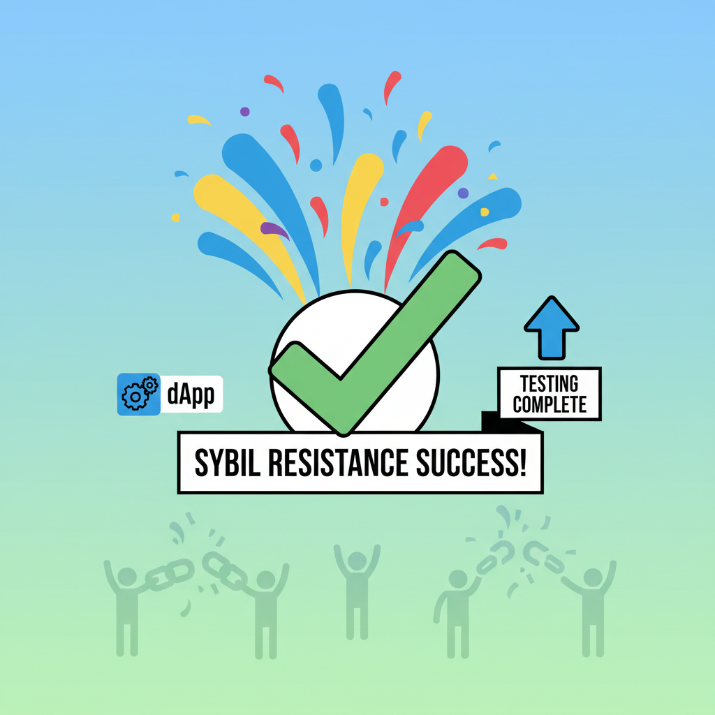 dapp testing sybil resistance success, confetti launch