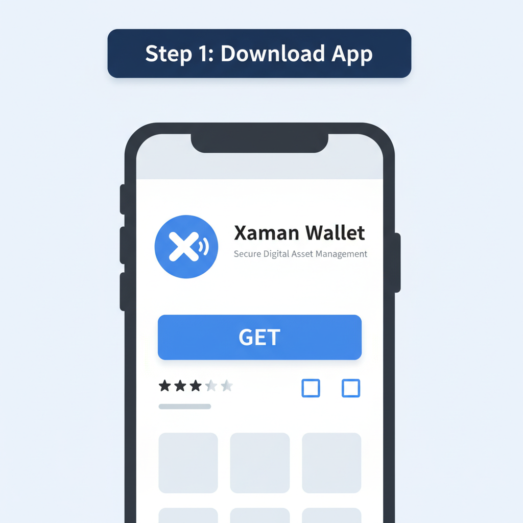 mobile app store screenshot of Xaman wallet download