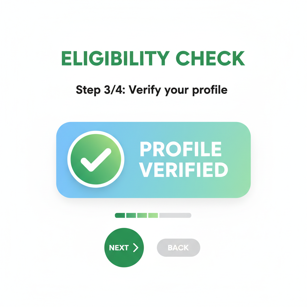 Telegram eligibility checker UI with green checkmark, Bad Bunny stats dashboard, Solana blockchain verification badge