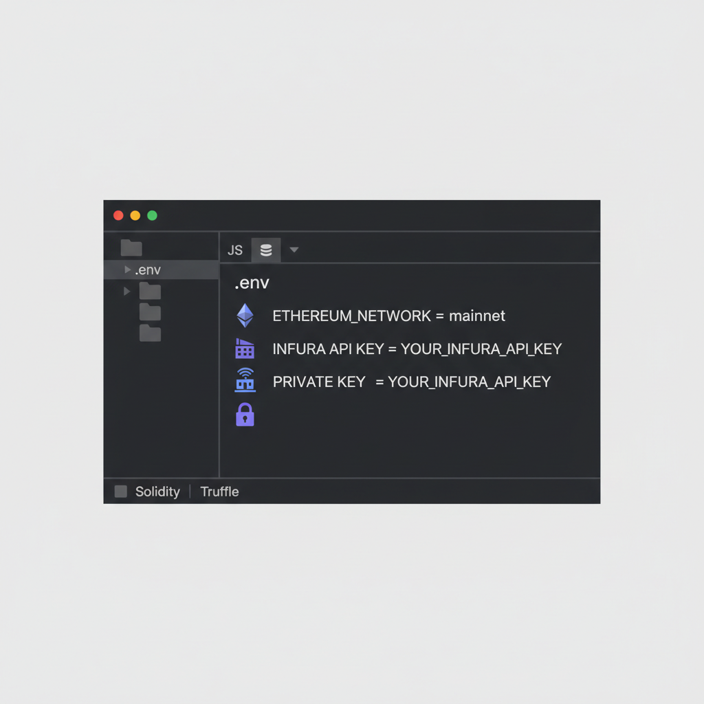 code editor env file configuration ethereum icons