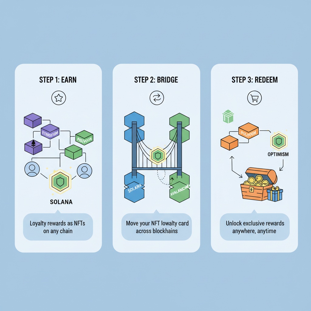 cross-chain NFT loyalty cards bridging multiple blockchains