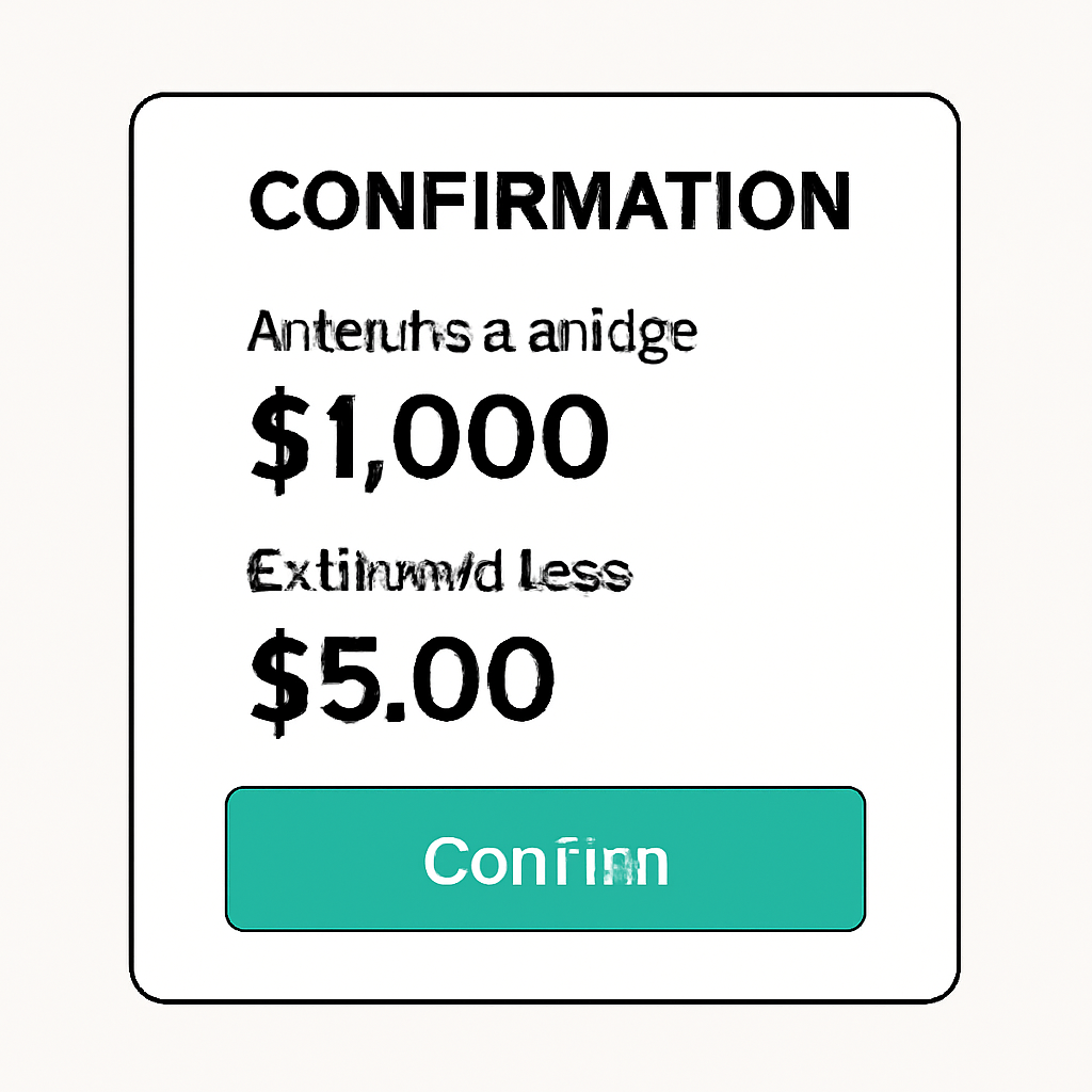 A confirmation screen showing the amount to bridge, estimated fees, and a 'Confirm' button ready to be pressed.