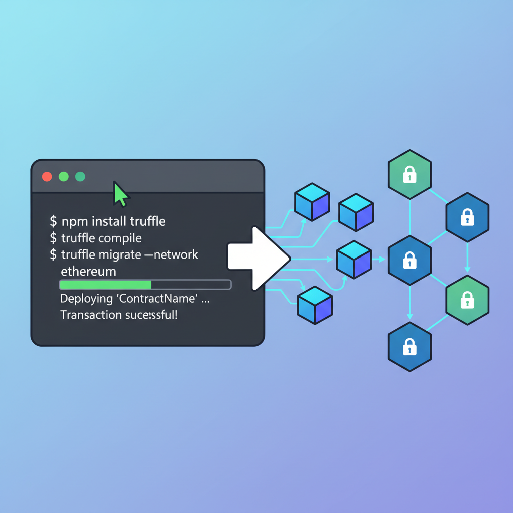 terminal deploying smart contracts to blockchain network