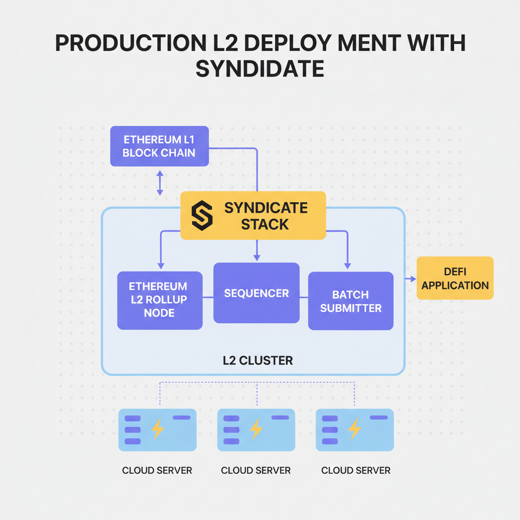 production ethereum l2 cluster with syndicate stack deployed cloud servers