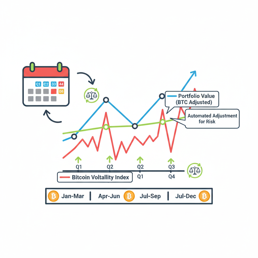 calendar quarterly rebalance portfolio graph bitcoin volatility adjustment