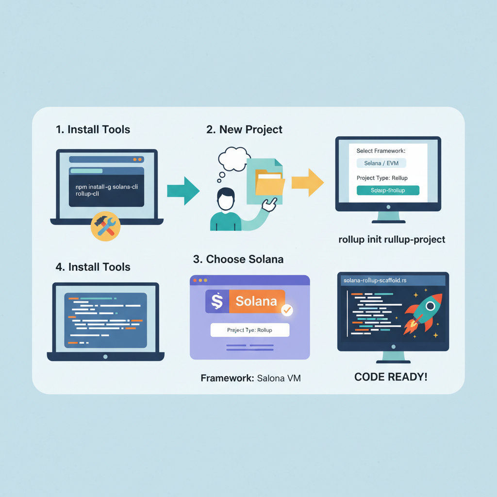 generating code scaffold for Solana VM rollup project