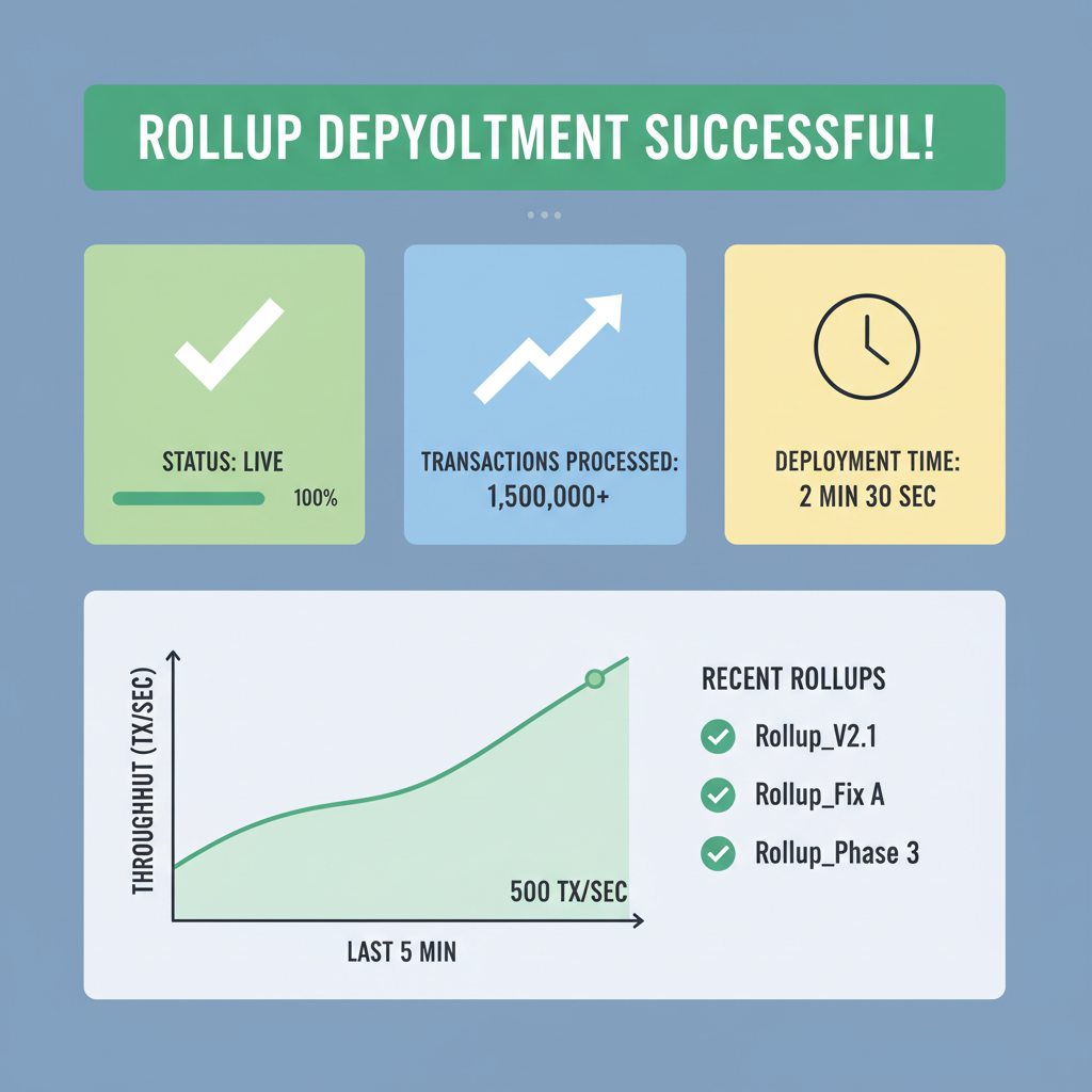 dashboard monitoring successful rollup deployment metrics