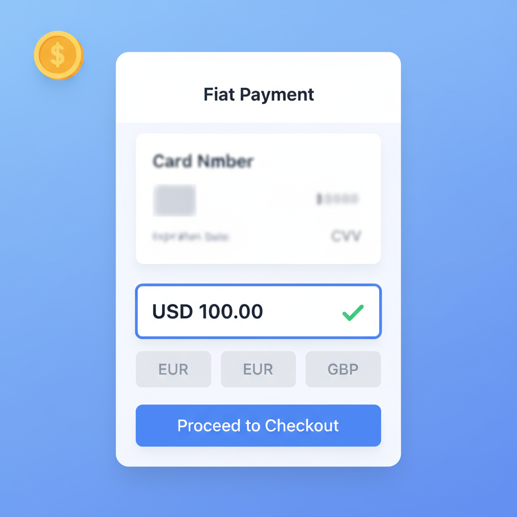 fiat payment screen in Trust Wallet with blurred card input USD amount selected