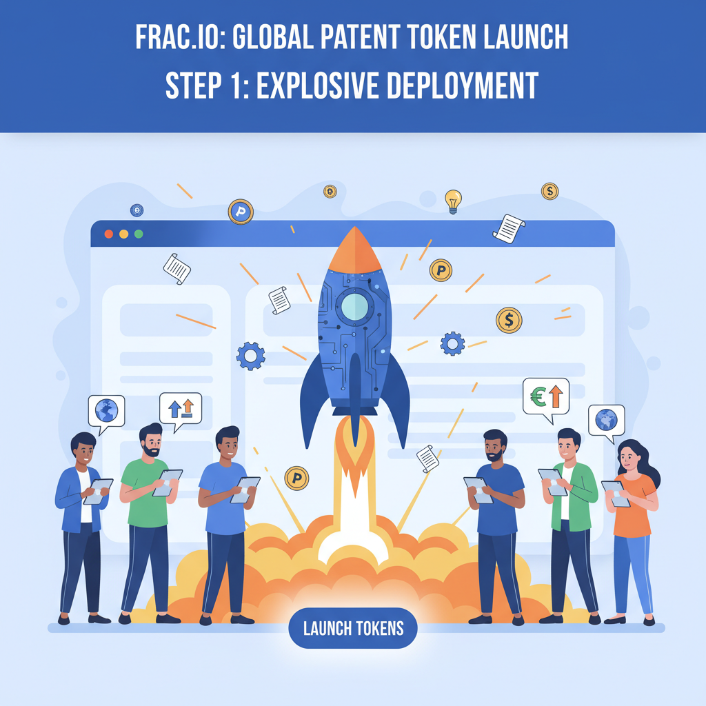 explosive launch of patent tokens on Frac.io trading platform with global investors