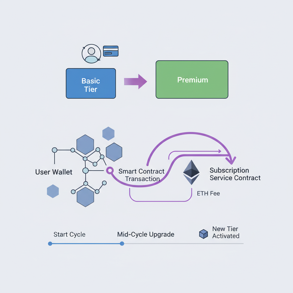 user switching subscription tiers mid-cycle, Ethereum transaction graph
