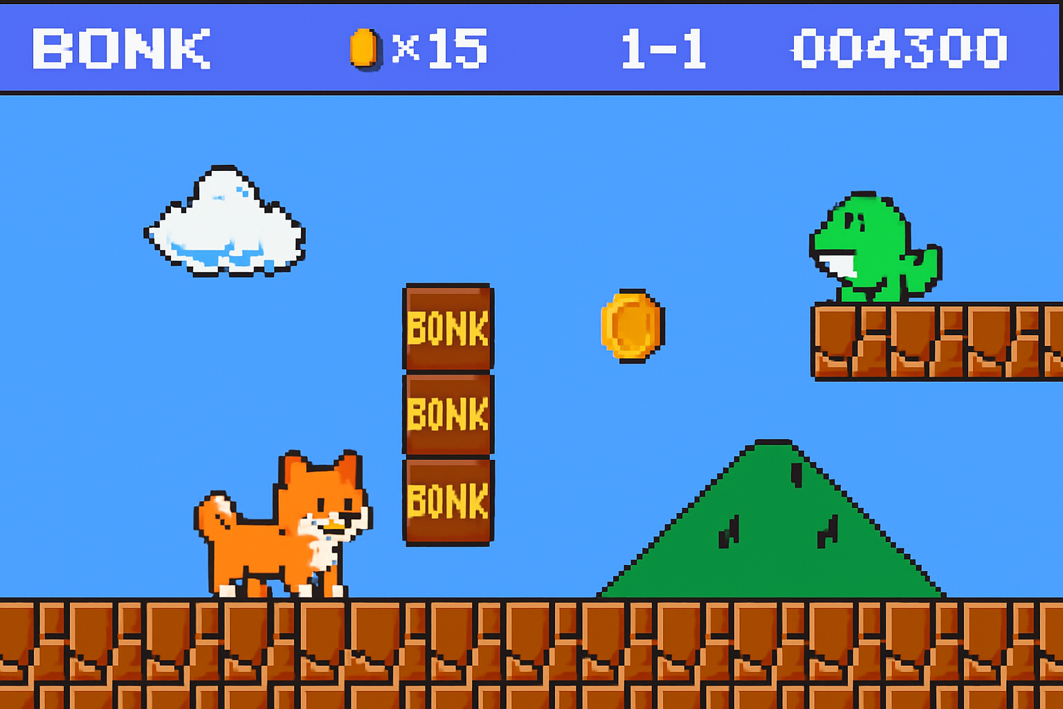 Bonk Solana game screenshot
