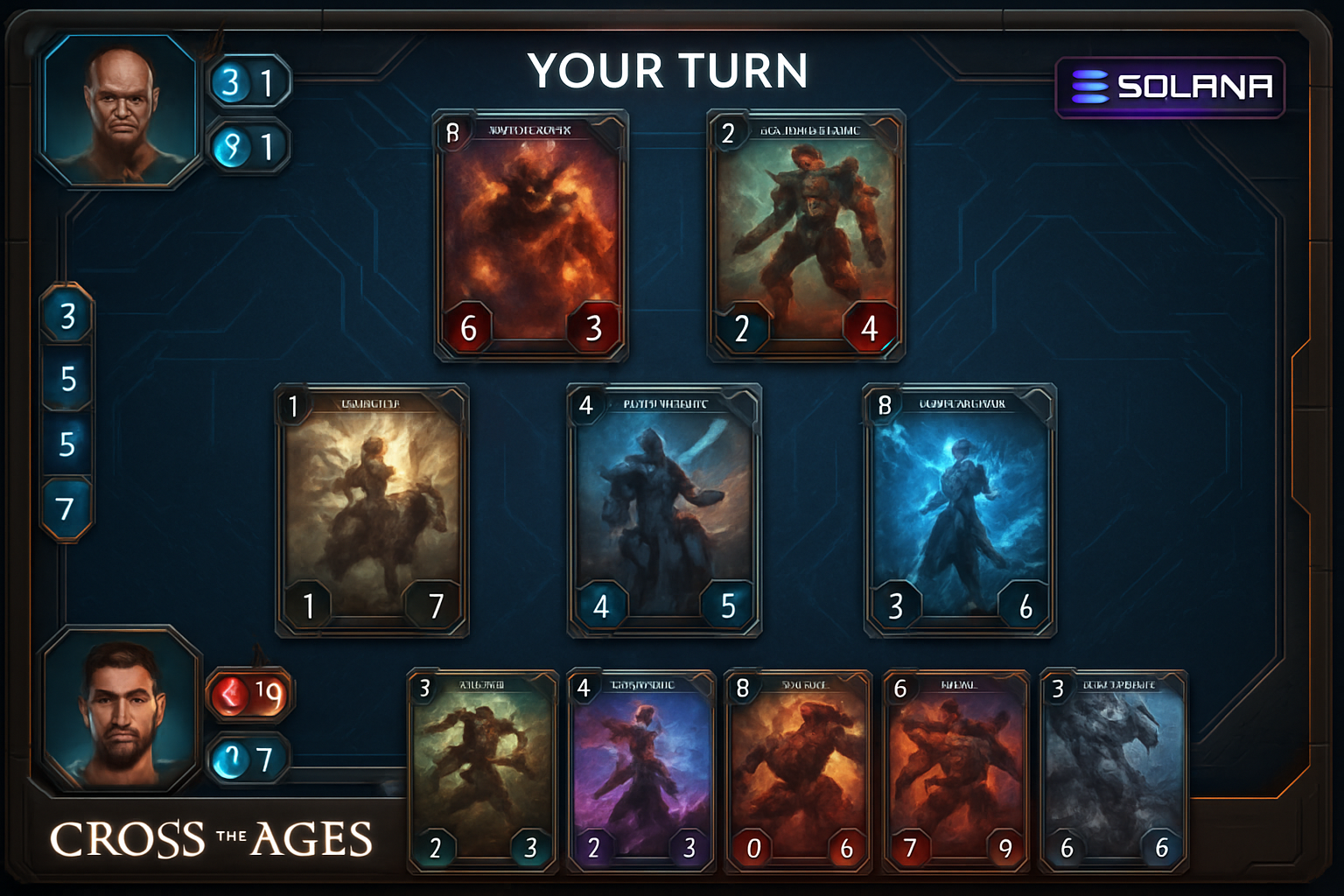 Cross The Ages TCG Solana screenshot